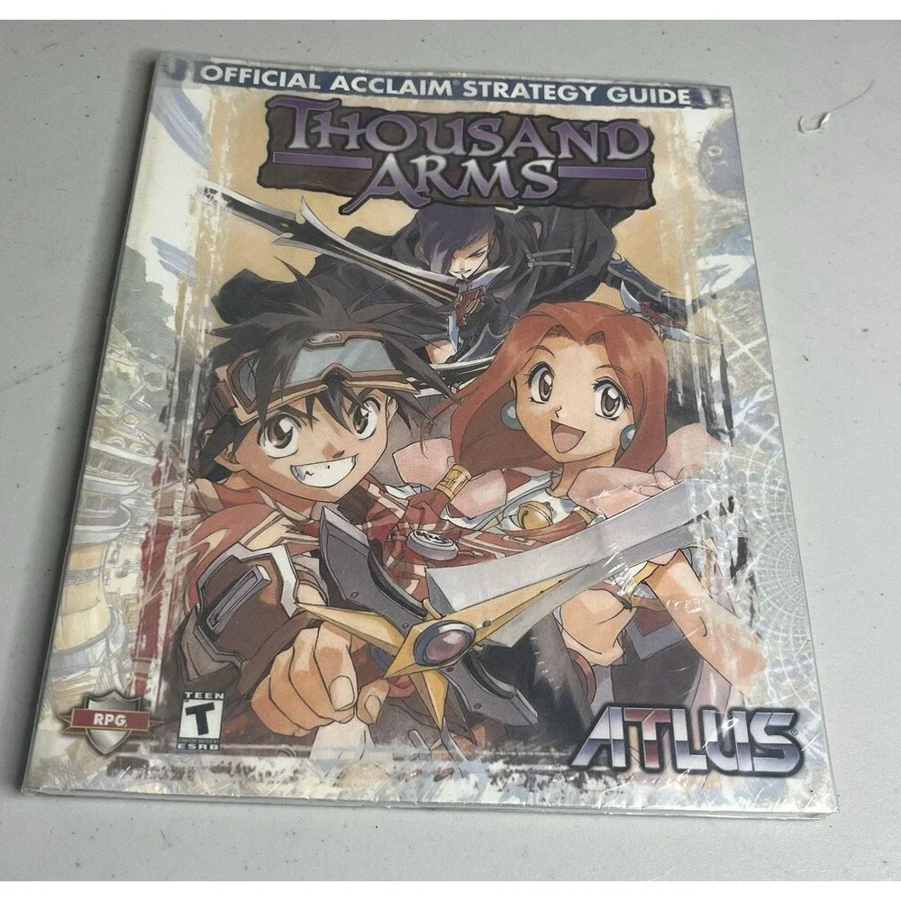 Thousand Arms Official Acclaim Strategy Guide PS1 PlayStation Atlus RPG Rare